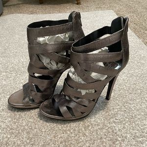 Dolce Vita silver/pewter cage gladiator heels 7.5